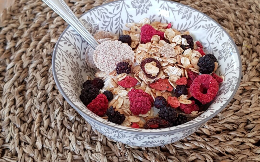 Kwark met vruchten granola